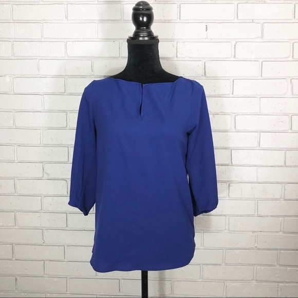 Zara Women’s Cobalt Blue Blouse - Picture 1 of 8